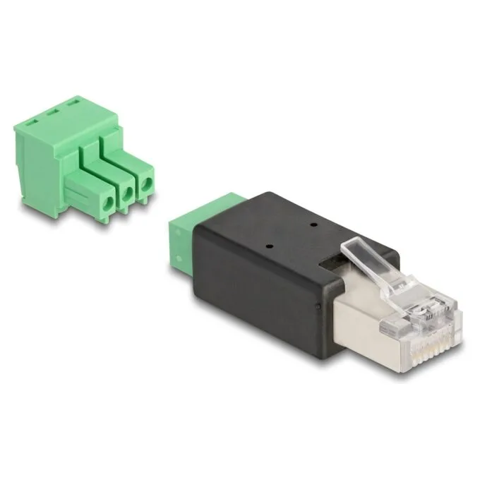 RJ45 Stecker zu Terminalblock Adapter 3 Pin 2-teilig — image 1