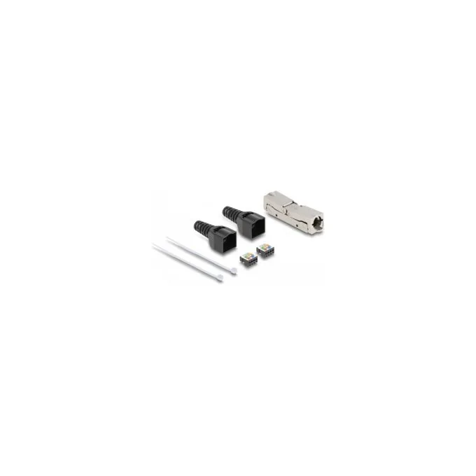 RJ45 Verbinder LSA zu LSA mit Knickschutztülle Cat.8.1 werkzeugfrei — image 1