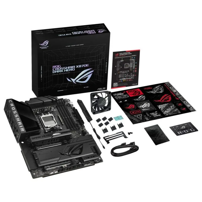 ROG CROSSHAIR X870E DARK HERO WIFI7 ATX Mainboard AM5 HDMI USB4 — image 3