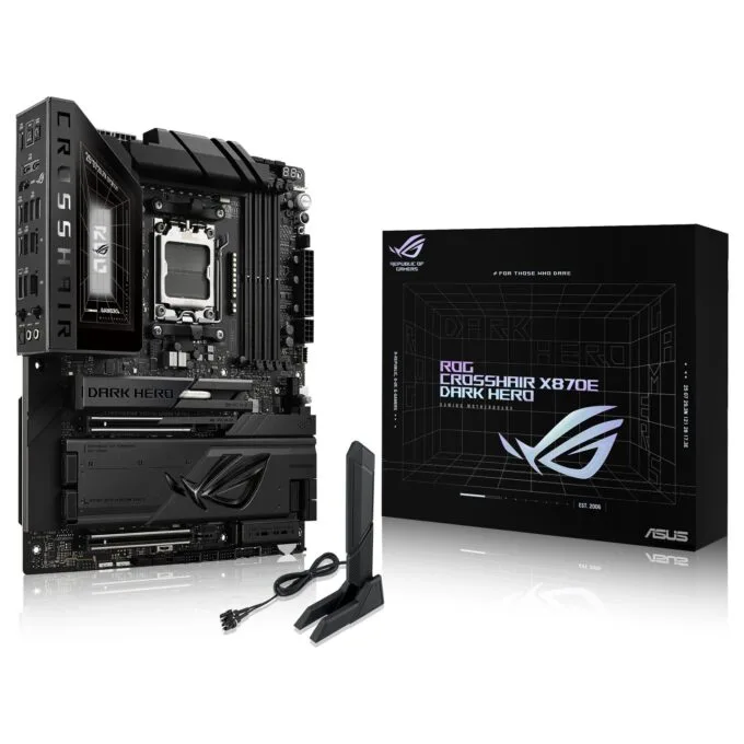 ROG CROSSHAIR X870E DARK HERO WIFI7 ATX Mainboard AM5 HDMI USB4 — image 4