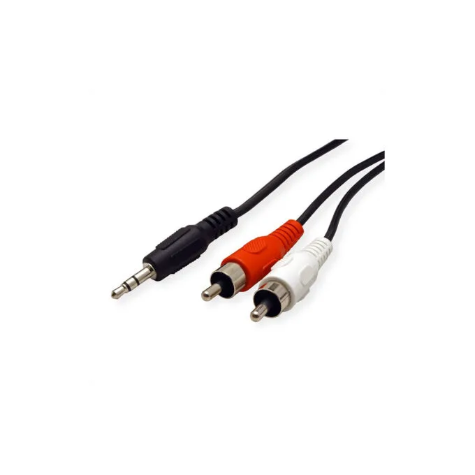 ROLINE 3.5MM CINCH (2XST) KABEL.5M — image 1