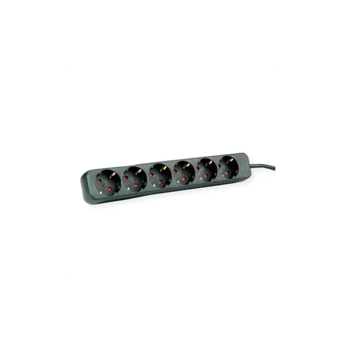 ROLINE 6-fach Steckdosenleiste ohne Schalter. schwarz. 3 m — image 1