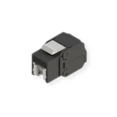 ROLINE Cat.6A (Class EA) Keystone. RJ-45. ungeschirmt. werkzeuglos. schwarz