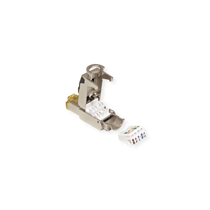 ROLINE feldkonfektionierbarer RJ-45 Stecker Cat.6A (Class EA). STP. silberfarben — image 3