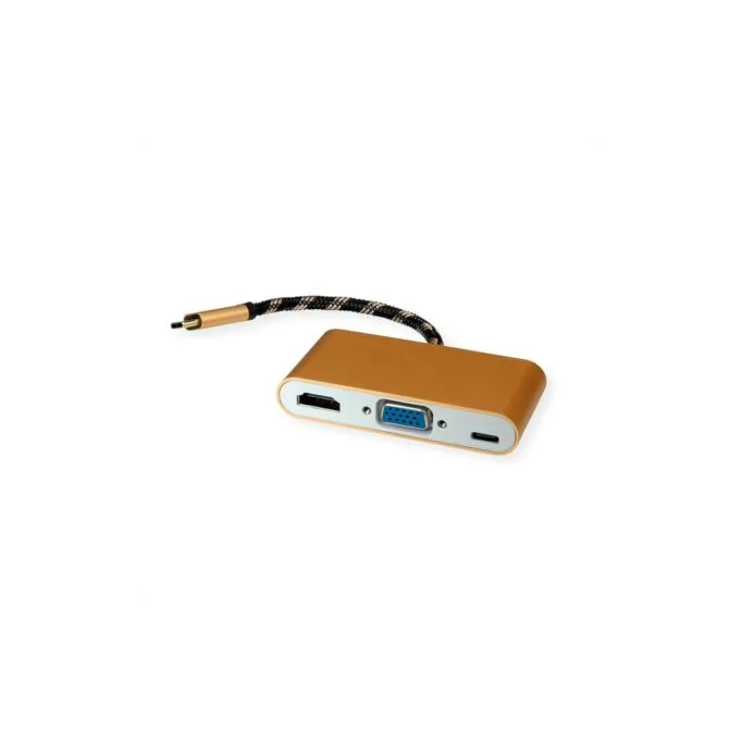 ROLINE GOLD Display Adapter USB Typ C - VGA HDMI C — image 1