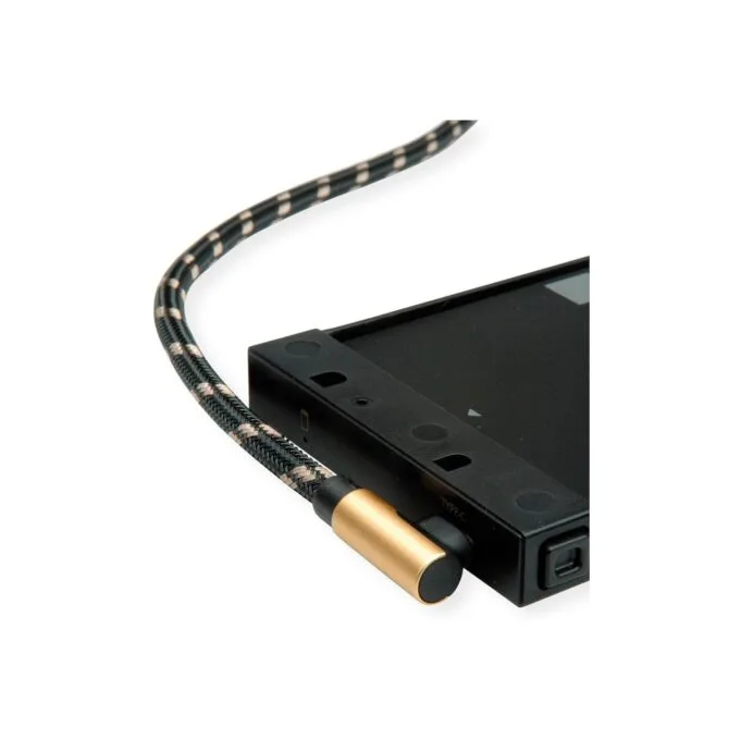ROLINE GOLD USB 2.0 Kabel. USB A ST reversibel - USB C ST gewinkelt. 1.8 m — image 3