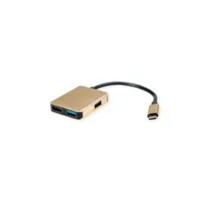 ROLINE GOLD USB Typ C Dockingstation. HDMI 4K. 2x USB 3.2 Gen 1. 1x PD