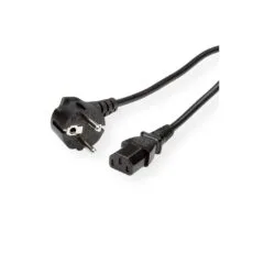 ROLINE GREEN Netzkabel, gerade IEC-Buchse, schwarz, 1,8 m