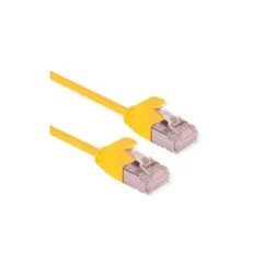 ROLINE GREEN U FTP Patchkabel Cat.6A (Class EA). LSOH. slim. gelb. 5 m