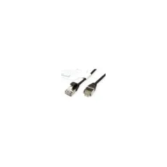 ROLINE GREEN U FTP Patchkabel Cat.6A (Class EA). LSOH. slim. schwarz. 0.3 m
