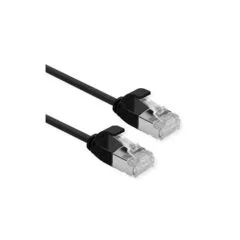 ROLINE GREEN U FTP Patchkabel Cat.6A (Class EA). LSOH. slim. schwarz. 5 m