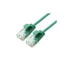 ROLINE GREEN UTP Patchkabel Cat.6A (Class EA). LSOH. slim. grn. 1 m