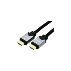 ROLINE HDMI High Speed Kabel mit Ethernet. ST-ST. schwarz silber. 1.5 m