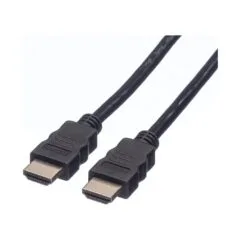 ROLINE HDMI High Speed Kabel mit Ethernet, TPE, schwarz, 2 m