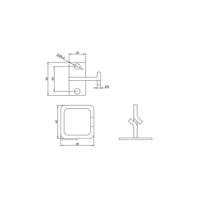 ROLINE Kabelse. 40x40 mm. Metall. Kabeleinfhrung seitlich — image 2