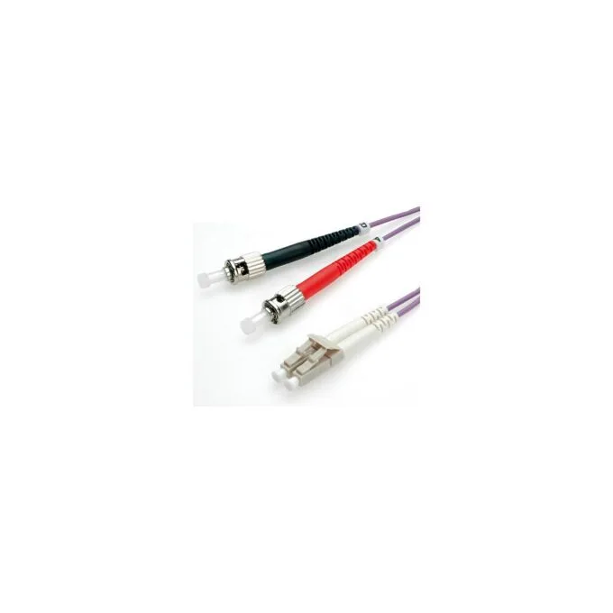ROLINE LWL-Kabel 50 125um OM4 LC ST violett 0.5m — image 1