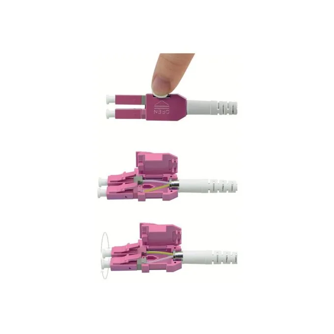 ROLINE LWL-Kabel duplex 50 125m OM4. LC LC. UNIBOOT. violett. 1 m — image 2