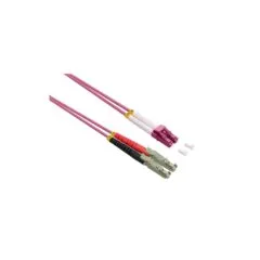 ROLINE LWL-Kabel duplex 50 125m OM4. LSH LC. LSOH. violett. 0.5 m