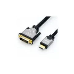 ROLINE Monitorkabel DVI (24+1) - HDMI. ST ST. schwarz silber. 5 m