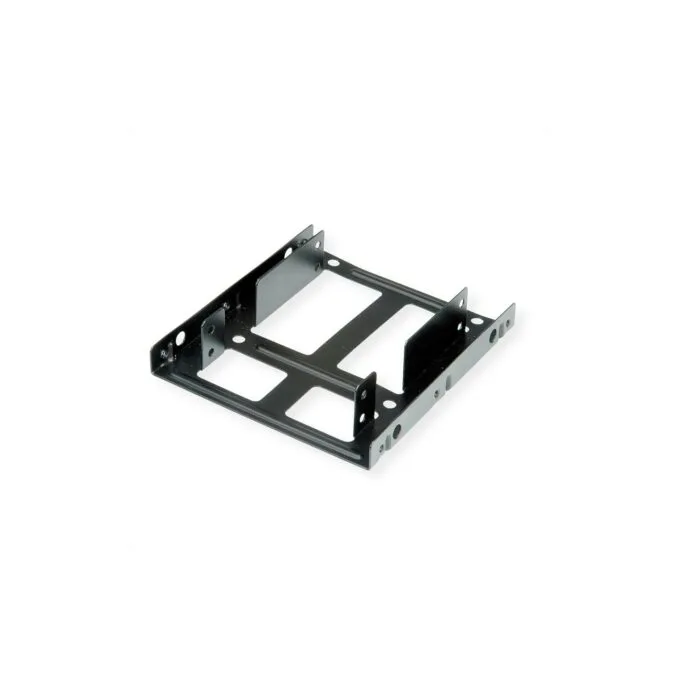 ROLINE Montageadapter. 3.5 Zoll Rahmen fr 2x 2.5 HDD SSD. Metall. schwarz — image 1