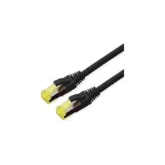 ROLINE Outdoor Patchkabel Cat.6A (Class EA) S FTP (PiMF). Litzendraht. LSOH. schwarz. 0.3 m