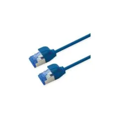 ROLINE Patchkabel Cat.6A (Class EA) S FTP (PiMF). LSOH. PoE. blau. 2 m
