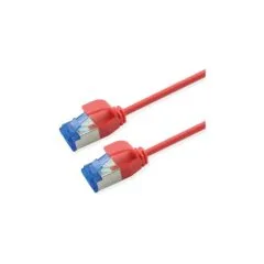 ROLINE Patchkabel Cat.6A (Class EA) S FTP (PiMF). LSOH. PoE. rot. 0.3 m