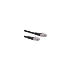ROLINE Patchkabel Kat.6 Class E S FTP PiMF schwarz 0.3m