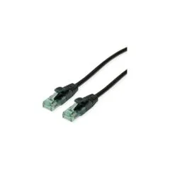 ROLINE RM Patchkabel Cat.6A UTP. schwarz. 7 m