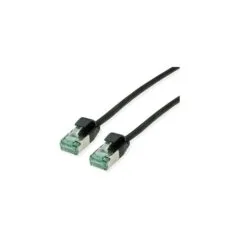 ROLINE RM U FTP DataCenter Patchkabel Cat.6A (Class EA). slim. schwarz. 0.5 m