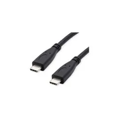 ROLINE RM USB 3.2 Gen 2 Kabel. C-C. ST ST. 4K UHD-1. 10Gbit s. Emark. 100W. schwarz. 1 m