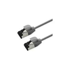 ROLINE S FTP Patchkabel Kat.8.1. Slim. PoE. grau. 3m