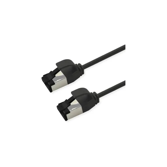 ROLINE S FTP Patchkabel Kat.8.1. Slim. PoE. schwarz. 3m — image 1