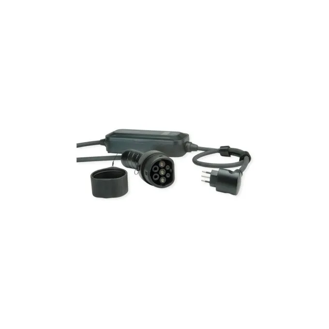 ROLINE Tragbares E-Auto Ladegert. CEI23-50 (IT. Typ-L) & Typ2 Stecker. 1-phasig. Mode 2. 16 A. 3.6 kW. 3 m — image 1
