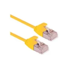 ROLINE U FTP DataCenter Patchkabel Cat.6A (Class EA). LSOH. slim. gelb. 0.15 m
