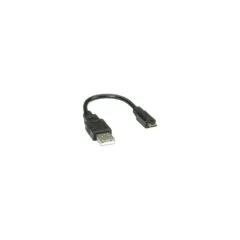 ROLINE USB 2.0 Kabel. USB A ST - Micro USB B ST. schwarz. 0.15 m