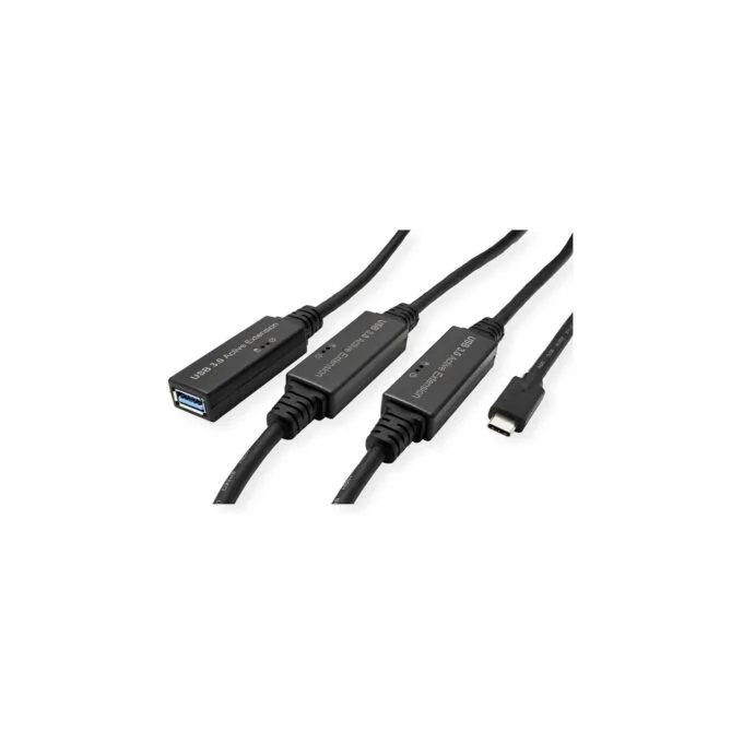 ROLINE USB 3.2 Gen 1 Aktives Repeater Kabel. Typ A - C. schwarz. 20 m — image 3