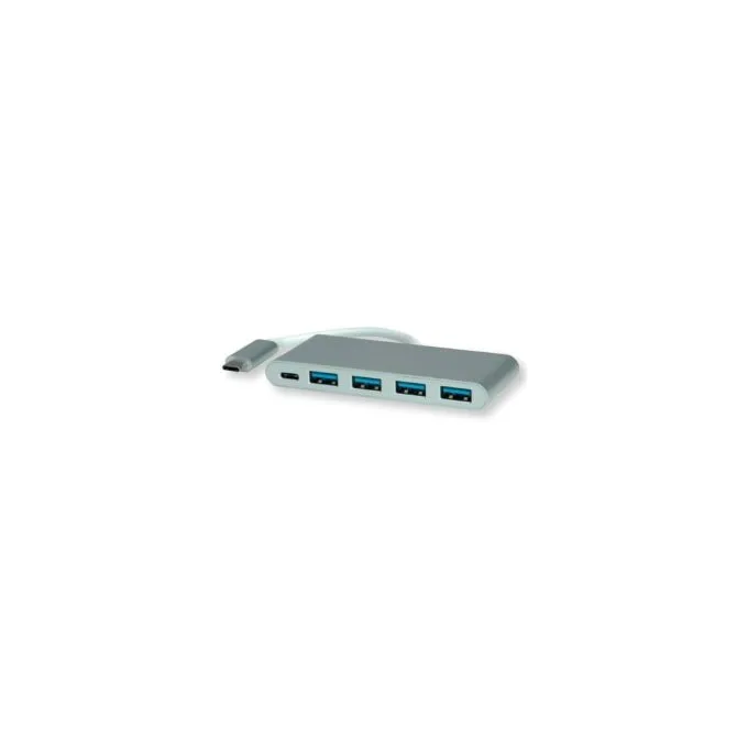 ROLINE USB 3.2 Gen 1 Hub. 4fach. Typ C Anschlusskabel. mit 1 PD-Port — image 1