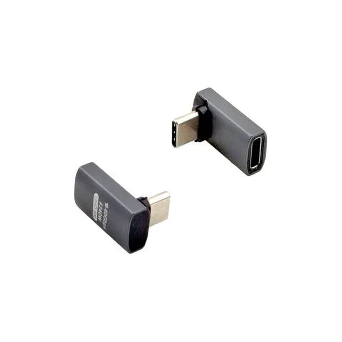 ROLINE USB4 Gen 3x2 Adapter Typ C ST BU. Aluminium. 90. breit. silberfarben — image 2