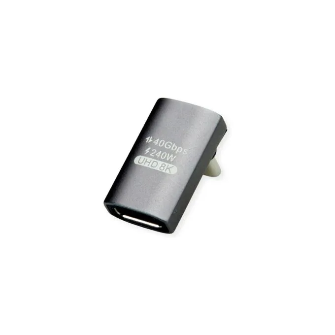 ROLINE USB4 Gen 3x2 Adapter Typ C ST BU. Aluminium. 90. breit. silberfarben — image 3