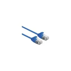 ROLINE UTP DataCenter Patchkabel Cat.6A (Class EA). LSOH. slim. blau. 0.3 m