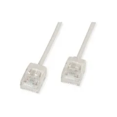 ROLINE UTP DataCenter Patchkabel Cat.6A (Class EA). LSOH. slim. extra kurzer Stecker. grau. 1.5 m