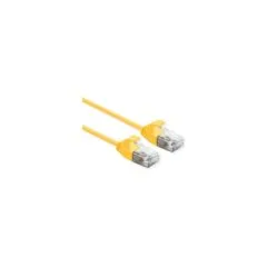 ROLINE UTP DataCenter Patchkabel Cat.6A (Class EA). LSOH. slim. gelb. 0.5 m