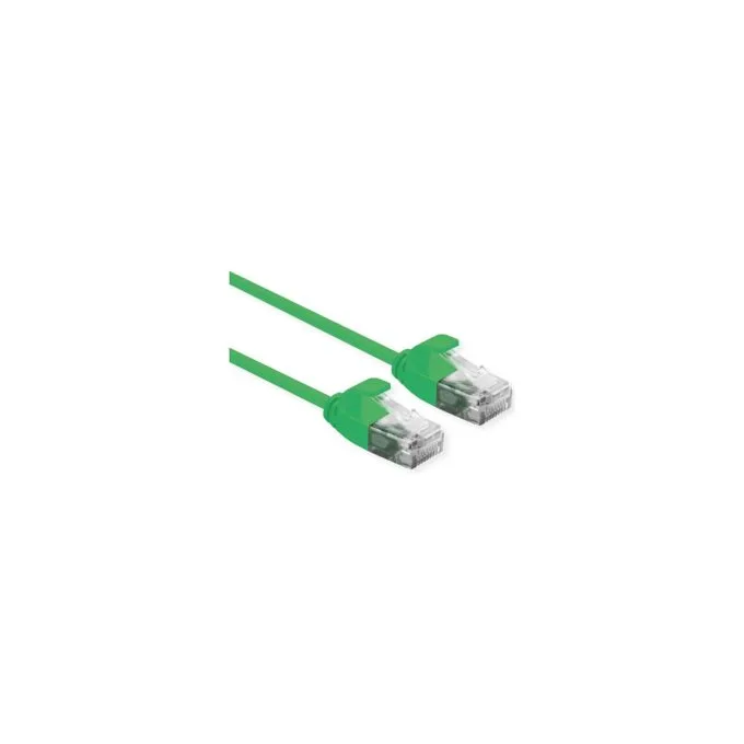 ROLINE UTP DataCenter Patchkabel Cat.6A (Class EA). LSOH. slim. grn. 0.3 m — image 1