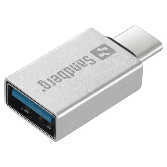 Sandberg 136-24 USB-C to USB 3.0 (ST-BU) Adapter Silver — image 1