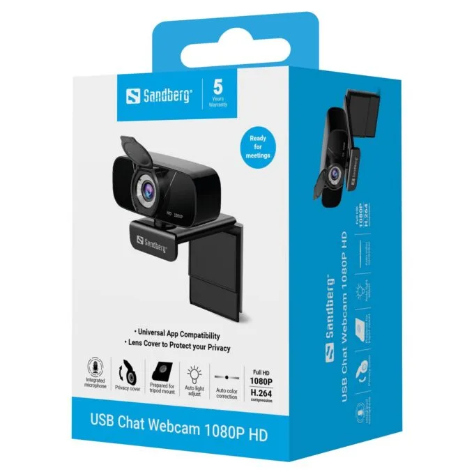 SANDBERG USB CHAT Webcam 1080P HD — image 5