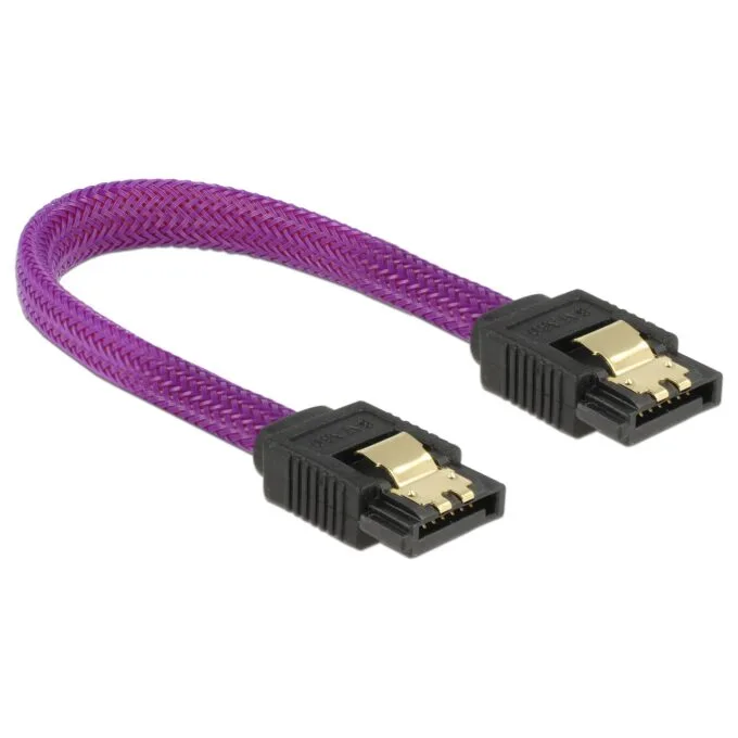 SATA 6 Gb s Kabel 10 cm violett — image 2
