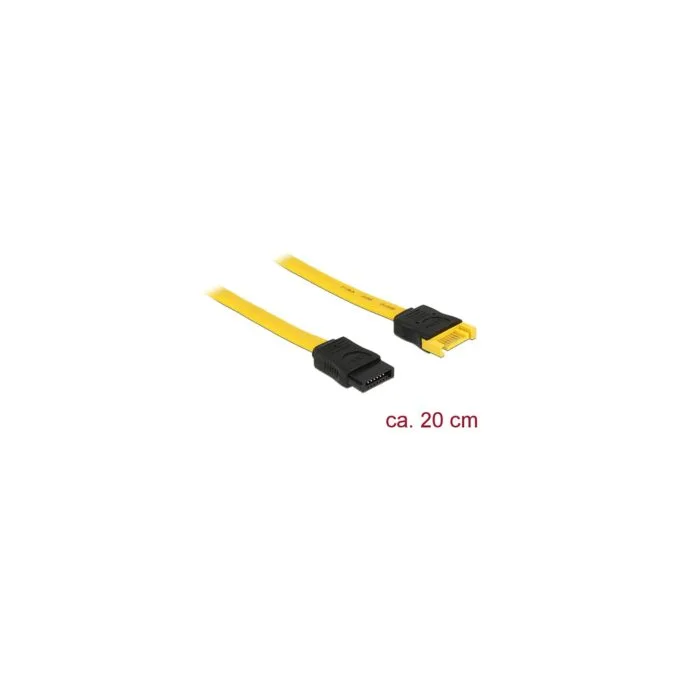 SATA 6 Gb s Verlängerungskabel 20 cm gelb — image 2