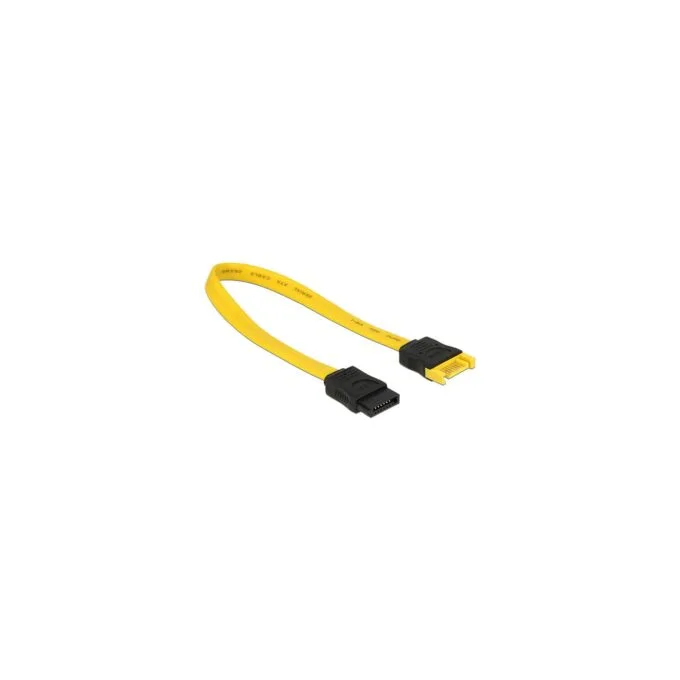 SATA 6 Gb s Verlängerungskabel 20 cm gelb — image 1