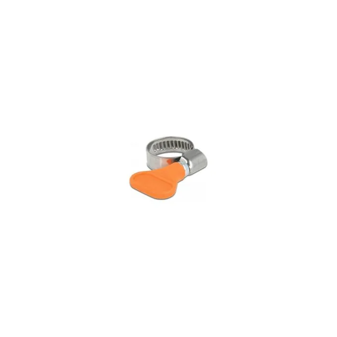 Schlauchschelle Edelstahl 400 SS mit Flügelmutter 12 - 20 mm 5 Stück orange — image 1